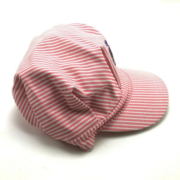 Alaska Striped Womens Hat Cap Fitted Small Embroidered Train Travel Vacation - Picture 4 of 10